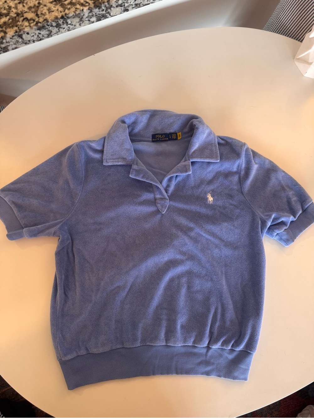 Polo by Ralph Lauren Lavender Blue Terry Polo Shirt